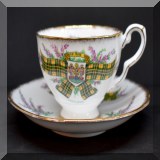 P83. Royal Darwood Tartan Series MacLeod tea cup and saucer.  